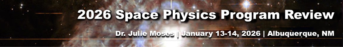2026 Space Physics Program Review event banner